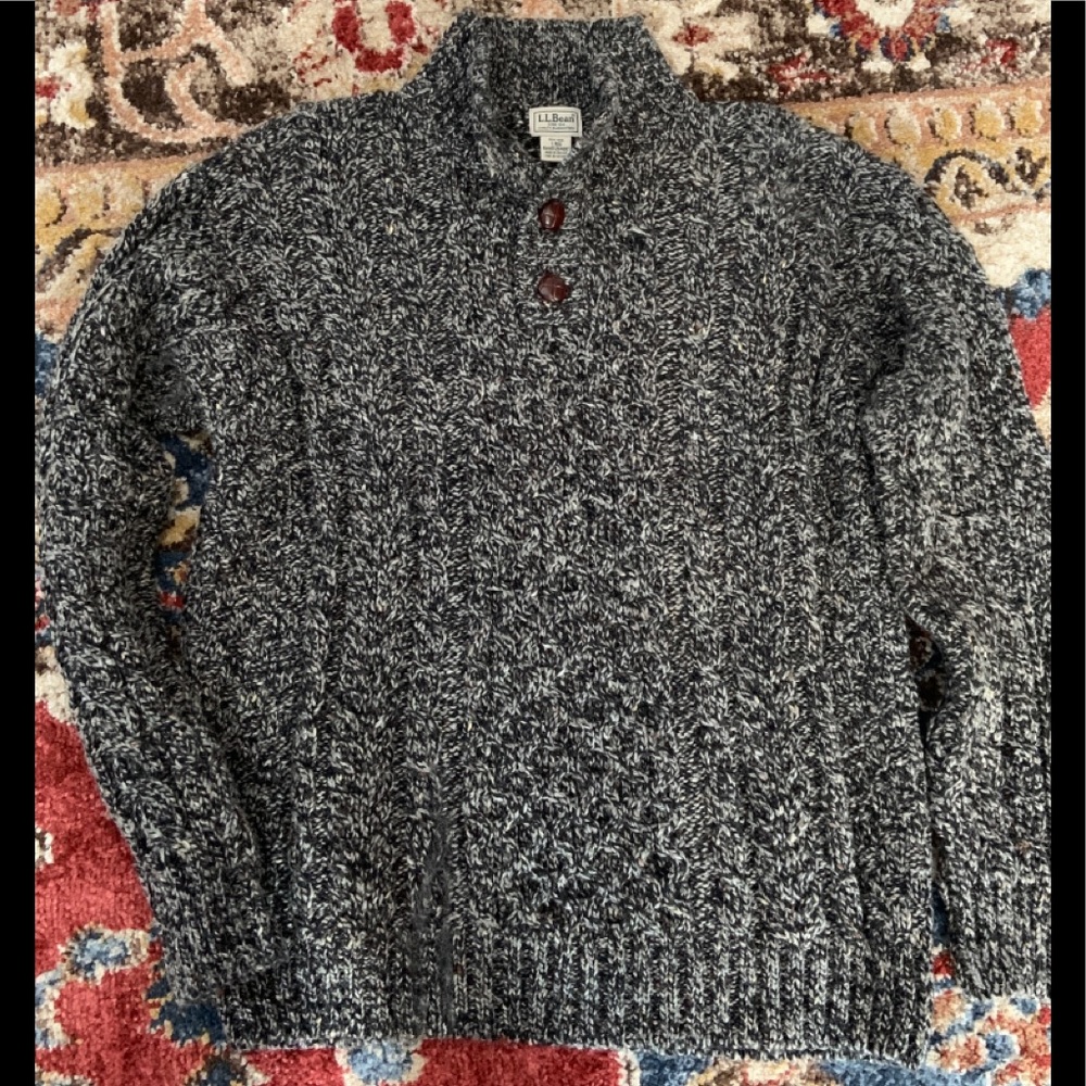 LL Bean Gray Wool sweater